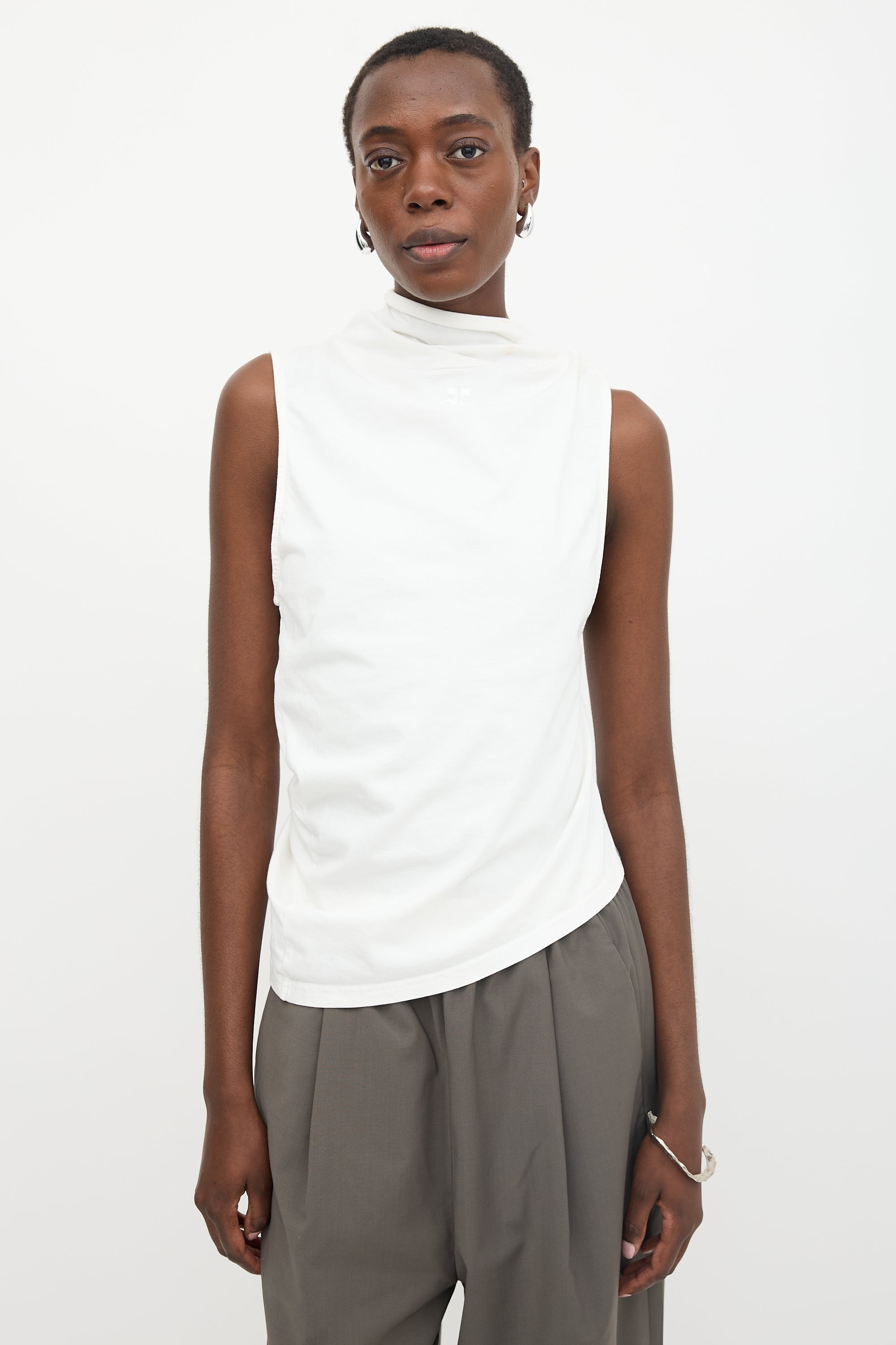 Courrèges Twisted Tank Top