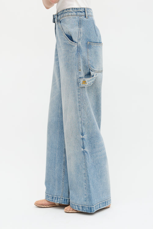 Courrèges Wide Leg Jeans