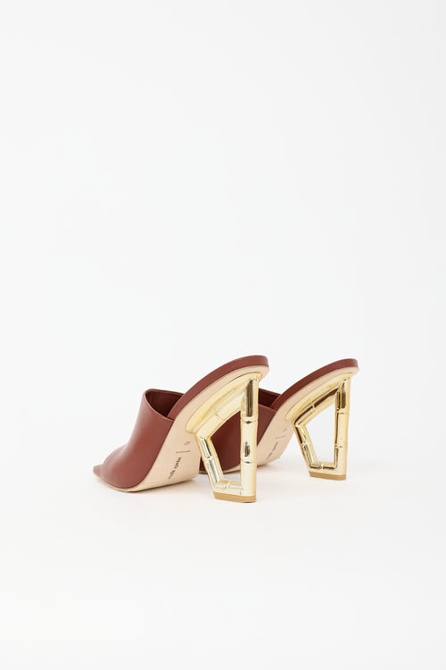 Cult Gaia Leather Astraea Sandal