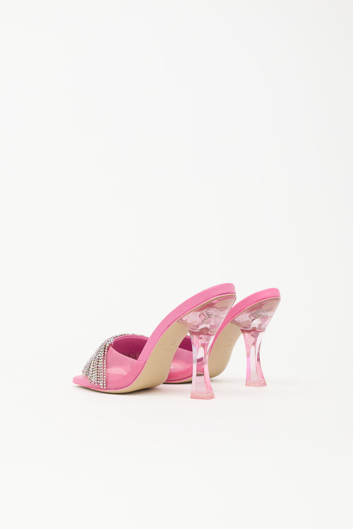 Cult Gaia PVC Lana Crystal Fringe Sandal