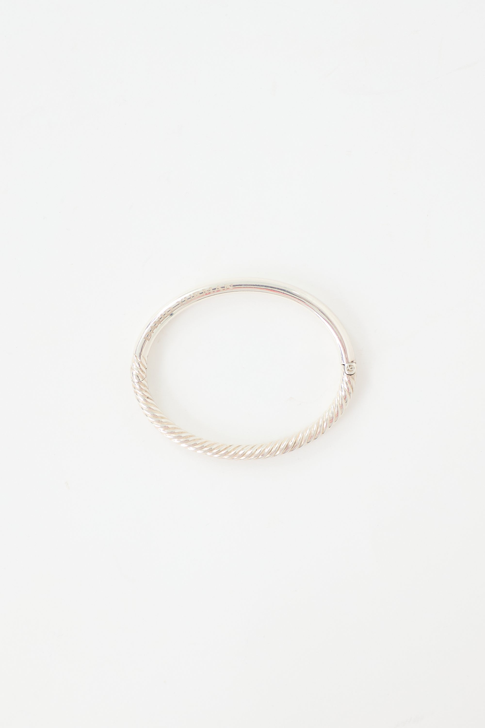 David Yurman Sterling Silver Sculpted Cable Bangle