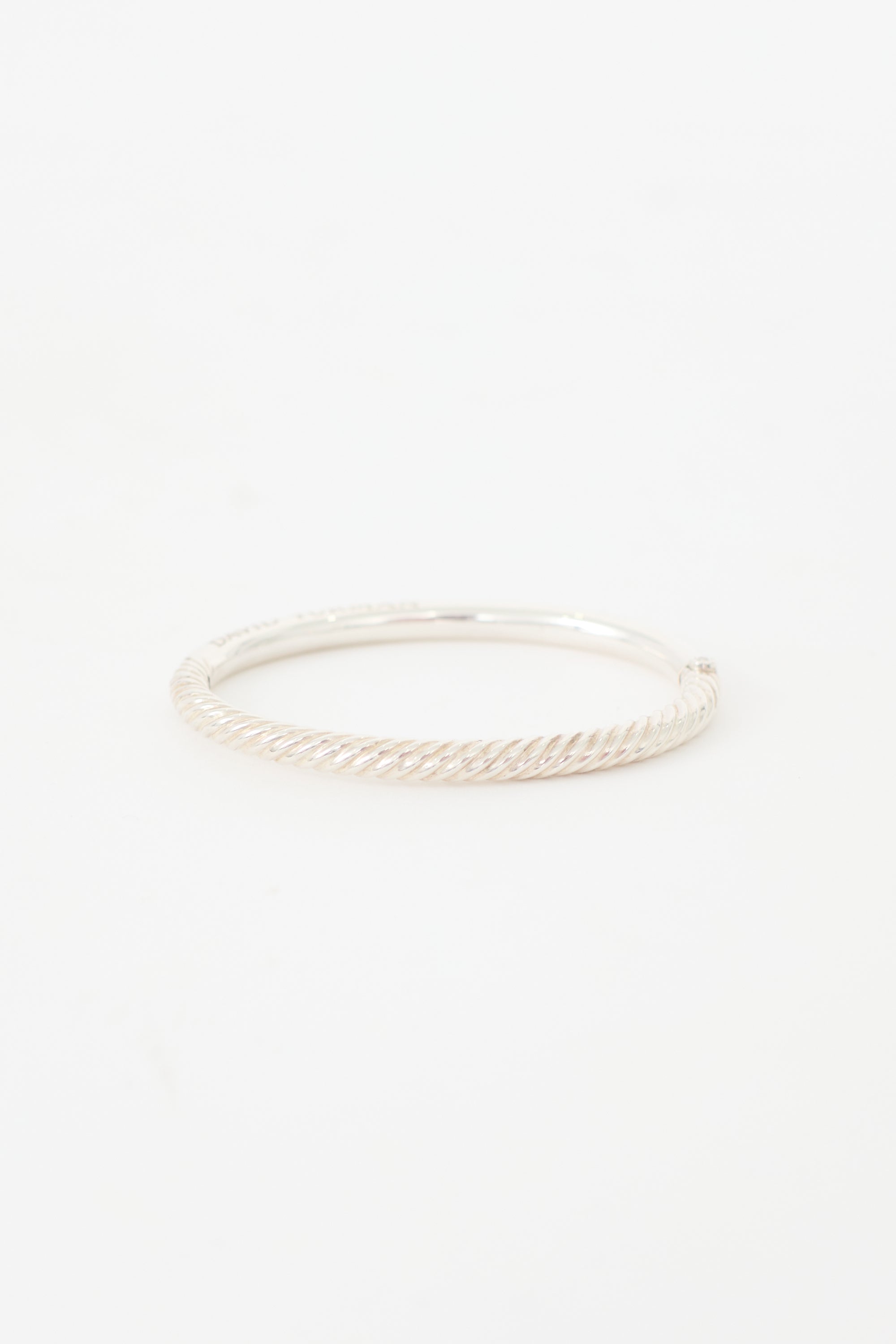 David Yurman Sterling Silver Sculpted Cable Bangle