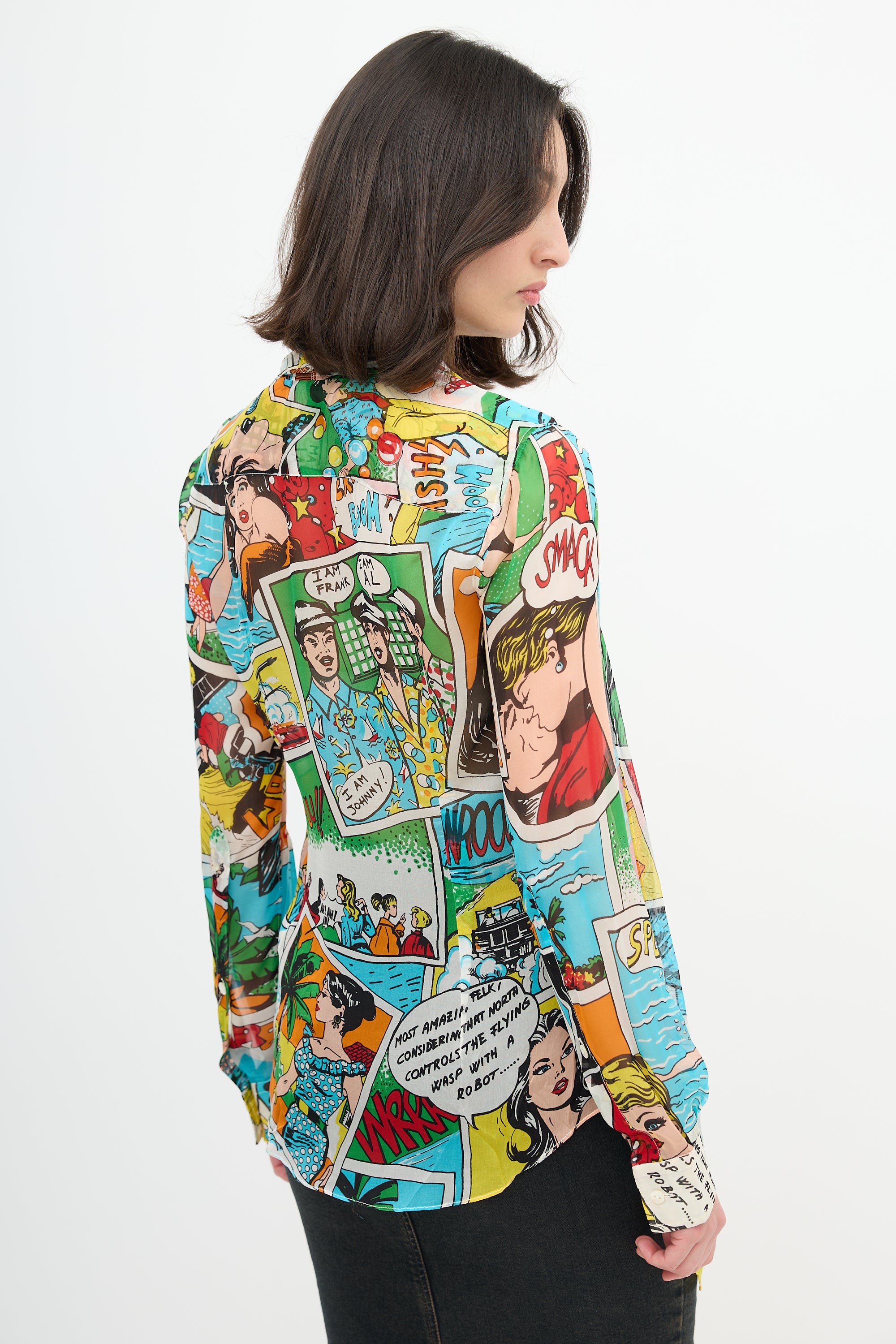 Dolce & Gabbana Spring 2004 Silk Pop Art Shirt