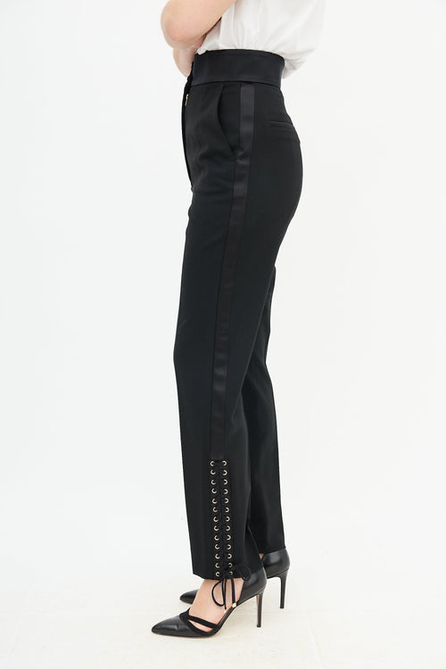 Dolce & Gabbana Lace Cuff Straight Trouser
