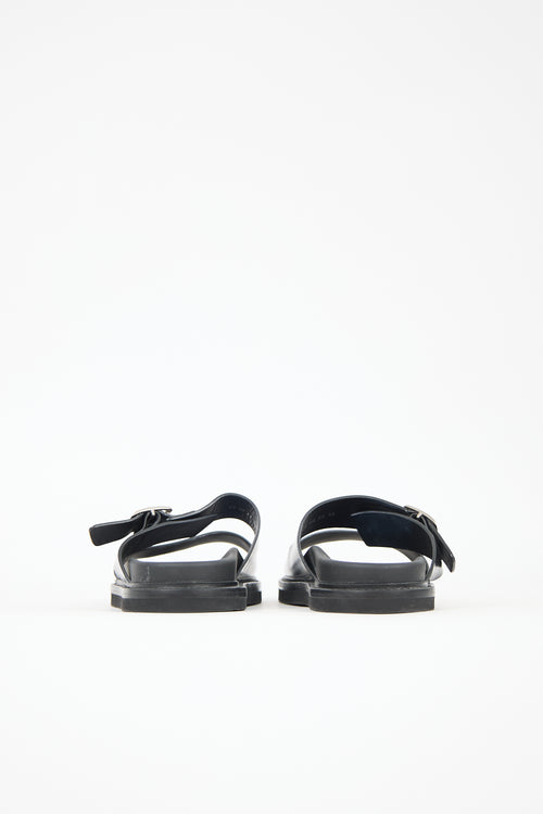 Dior Leather Aqua Sandal
