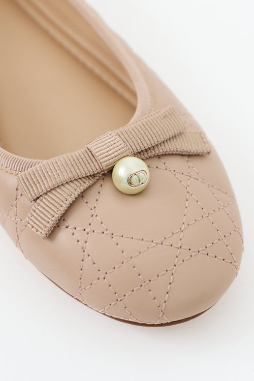Dior Cannage Quilted Leather Flat