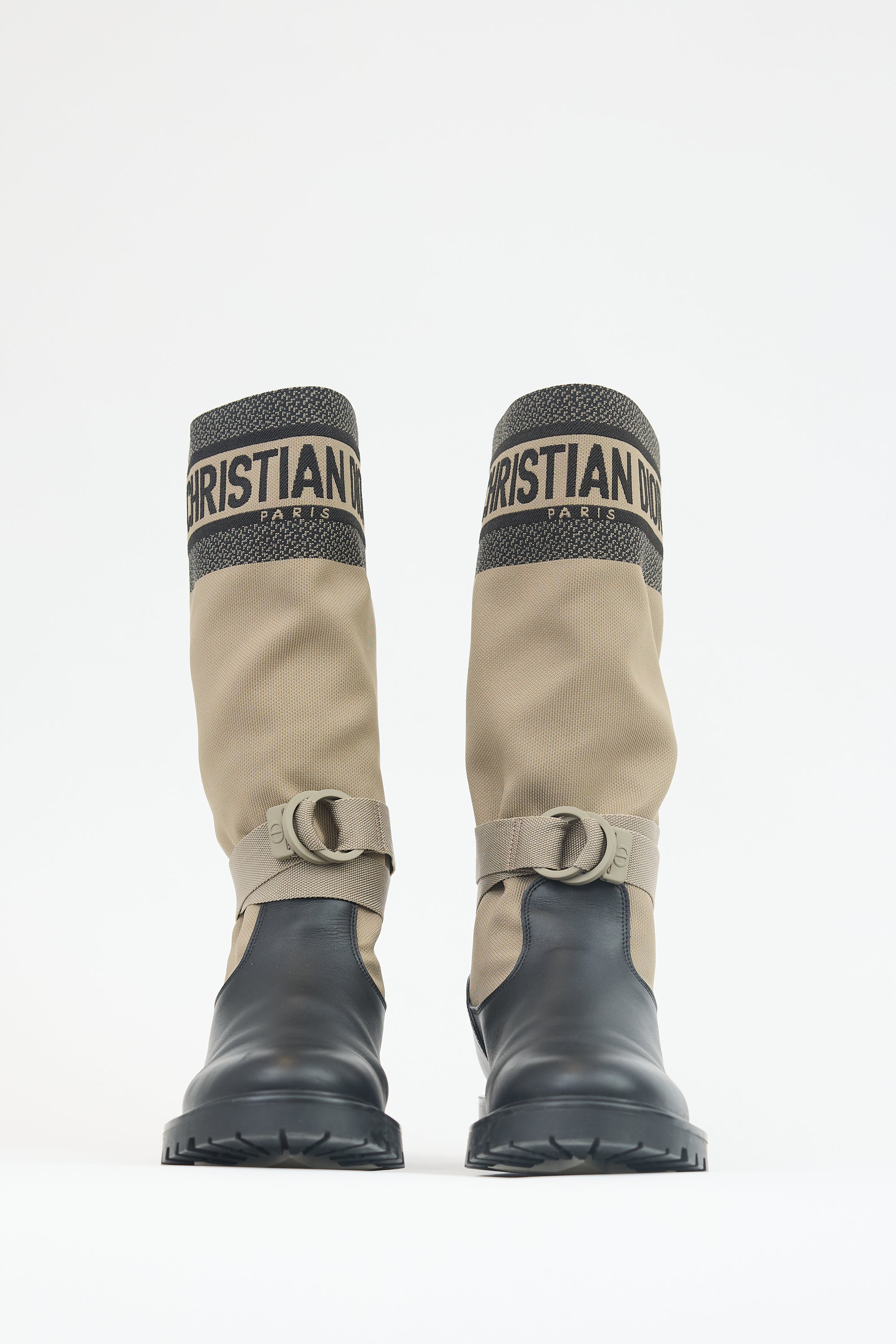 Dior Leather & Canvas D-Major Boot