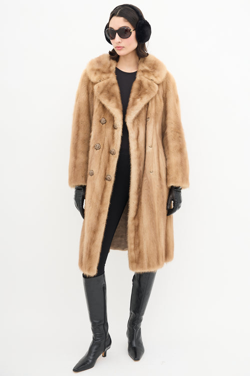Dior X Holt Renfrew Vintage Brown Fur Coat