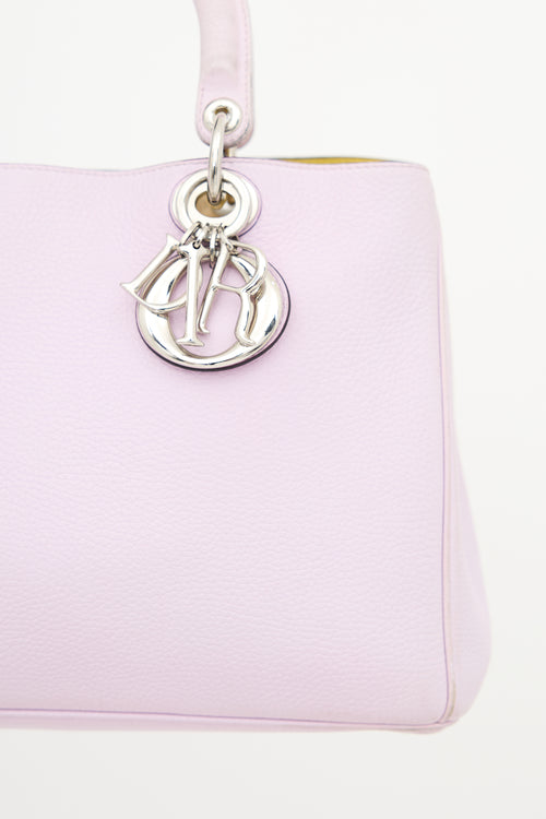 Dior 2014 Leather Medium Diorissimo Tote Bag