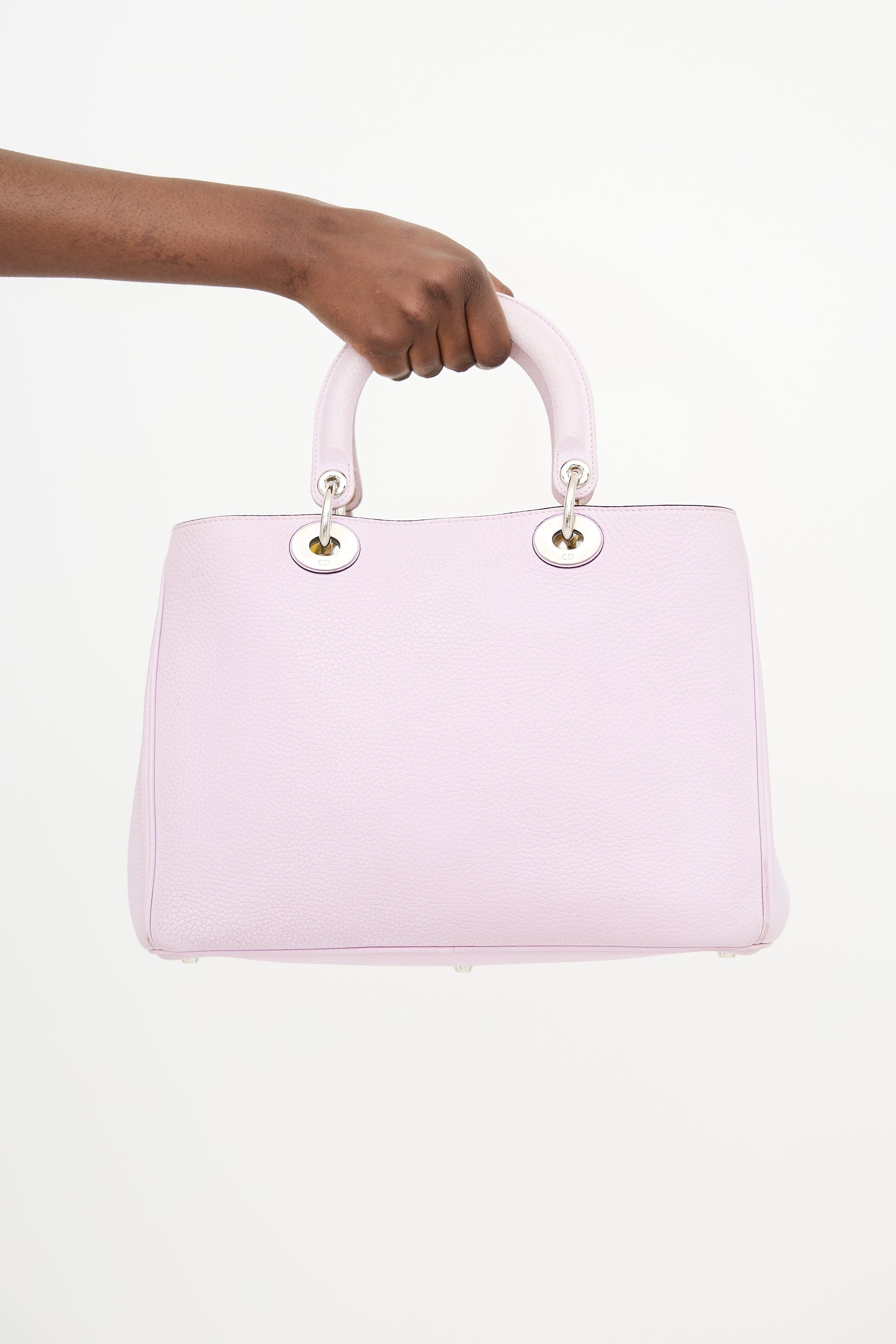 Dior 2014 Leather Medium Diorissimo Tote Bag