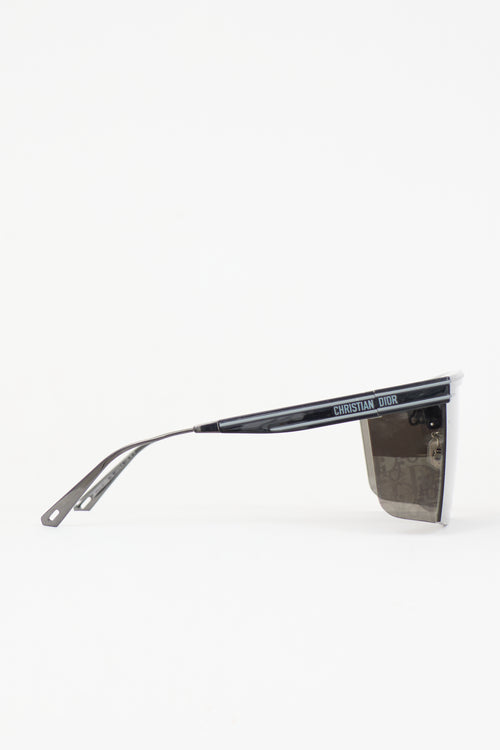 Dior DiorClub M1U Logo Shield Sunglasses