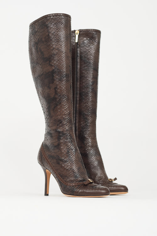Dior Textured Leather Boot