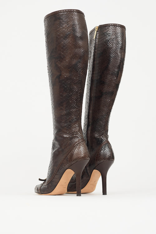 Dior Textured Leather Boot