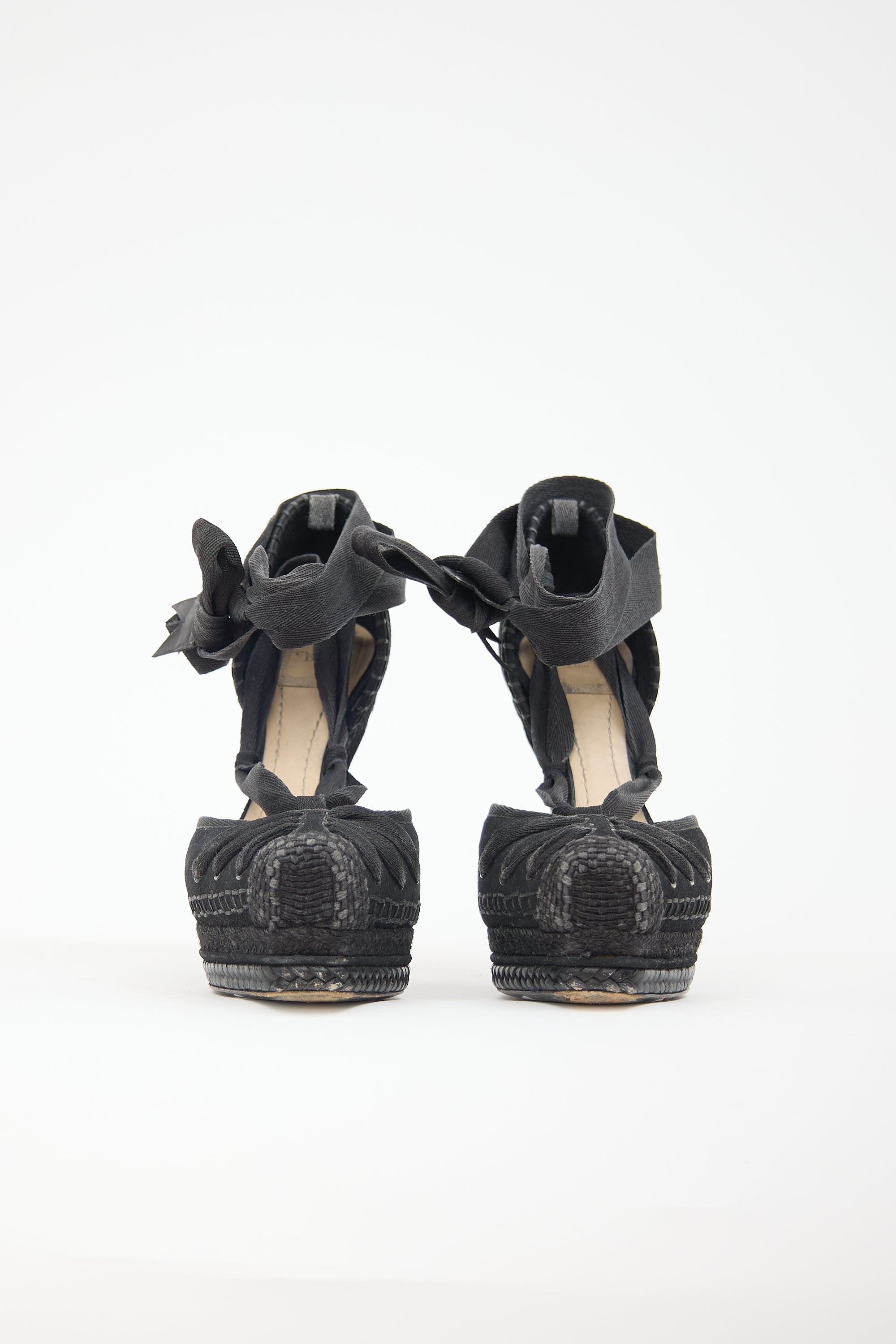 Dior SS 2011 Suede & Jute Heel