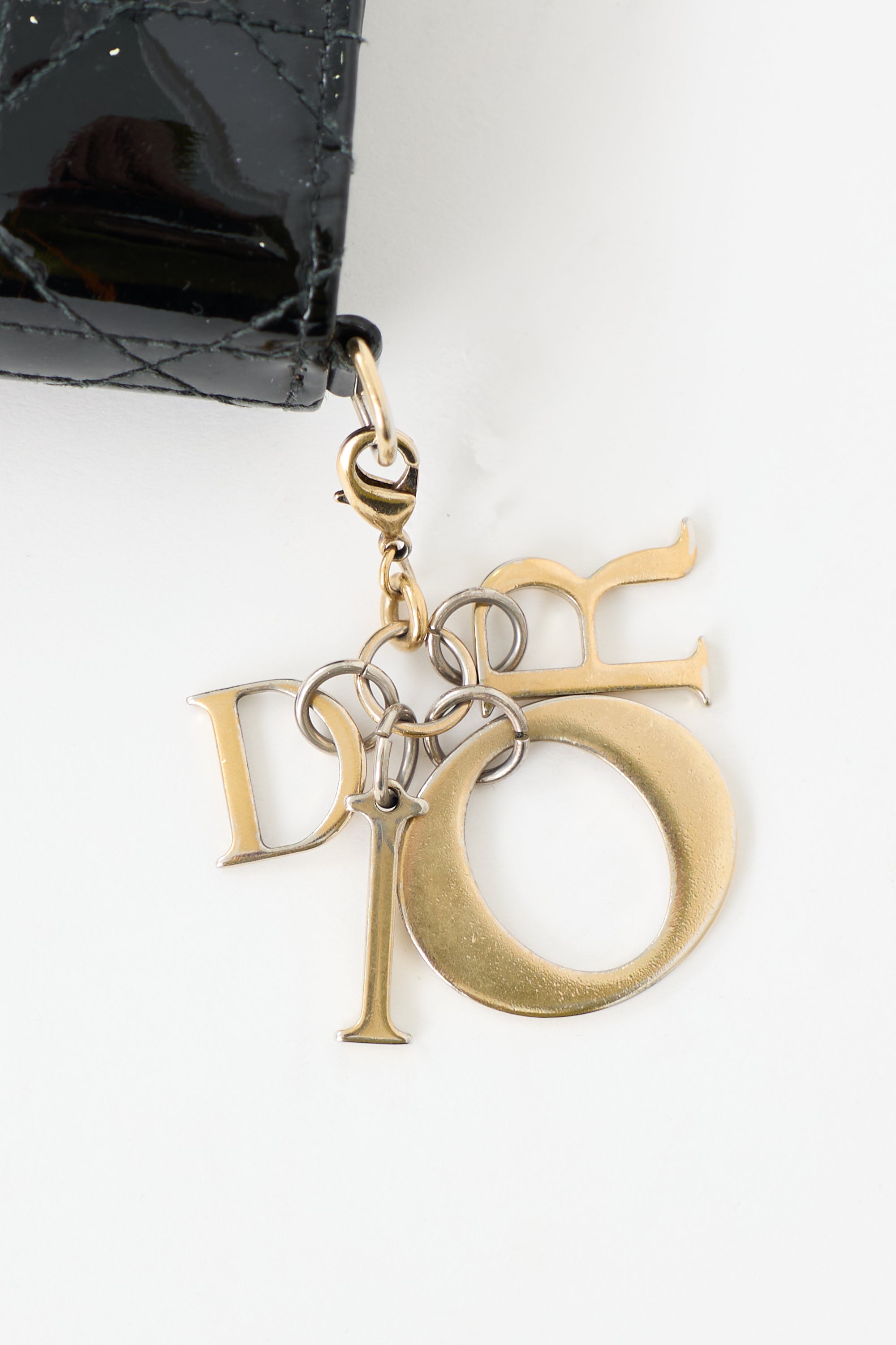 Dior Patent Lady Dior Charm Wallet