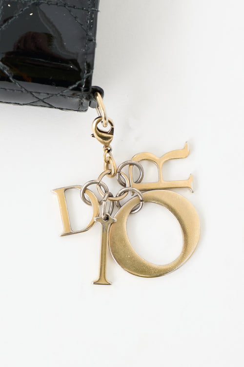 Dior Patent Lady Dior Charm Wallet