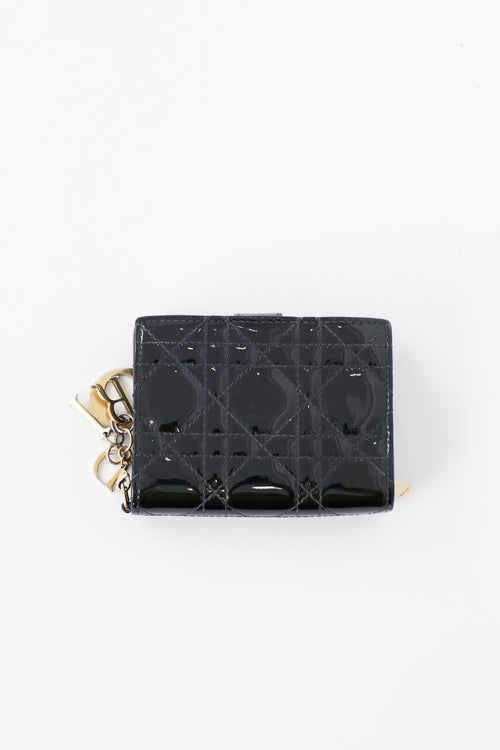 Dior Patent Lady Dior Charm Wallet