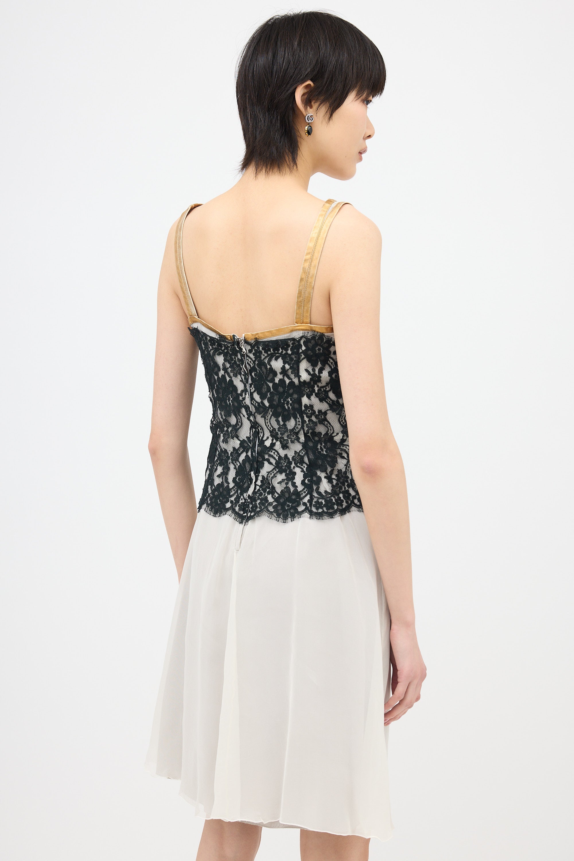 Dolce & Gabbana Silk & Lace Dress