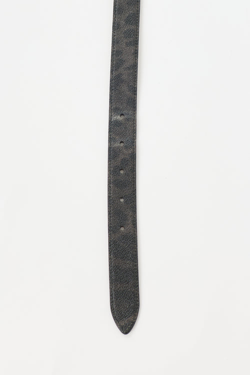Dolce & Gabbana Leather Printed Belt