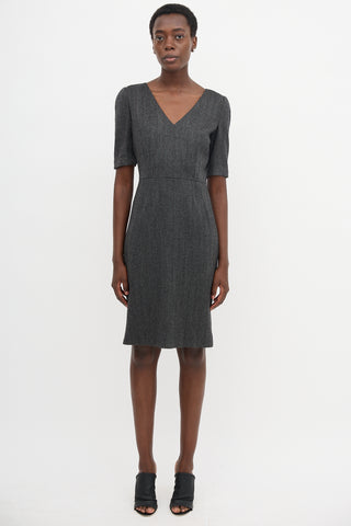 Dolce & Gabbana Wool Patterned Dress