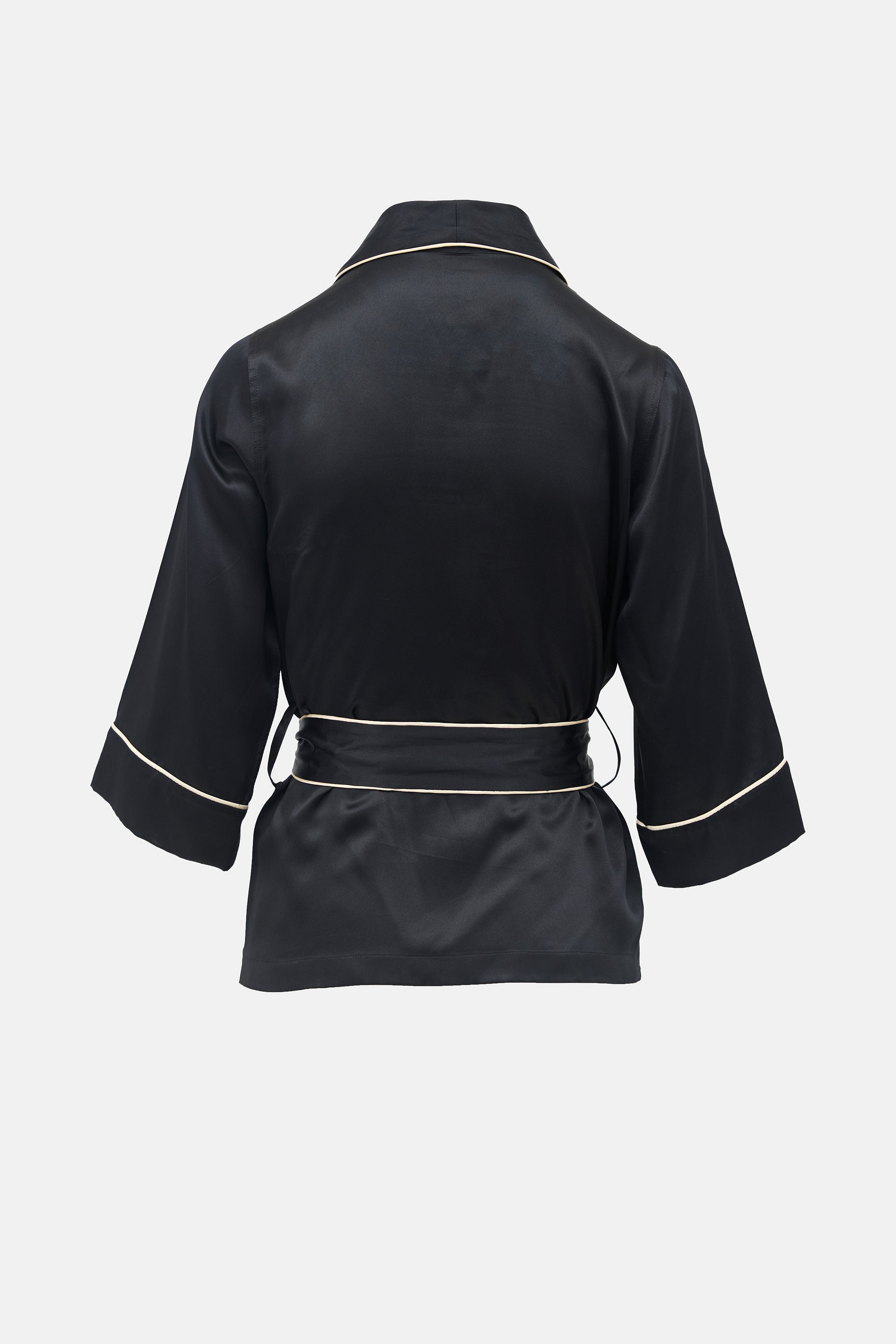 Dolce & Gabbana Silk Wrap Front Shirt