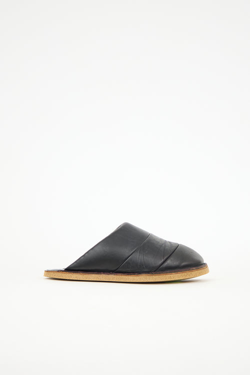 Dries Van Noten Leather Quilted Mule