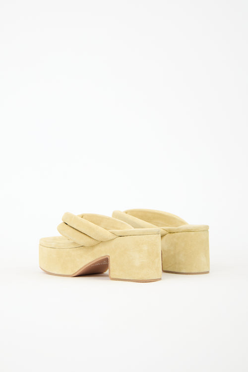 Dries Van Noten Suede Platform Sandal