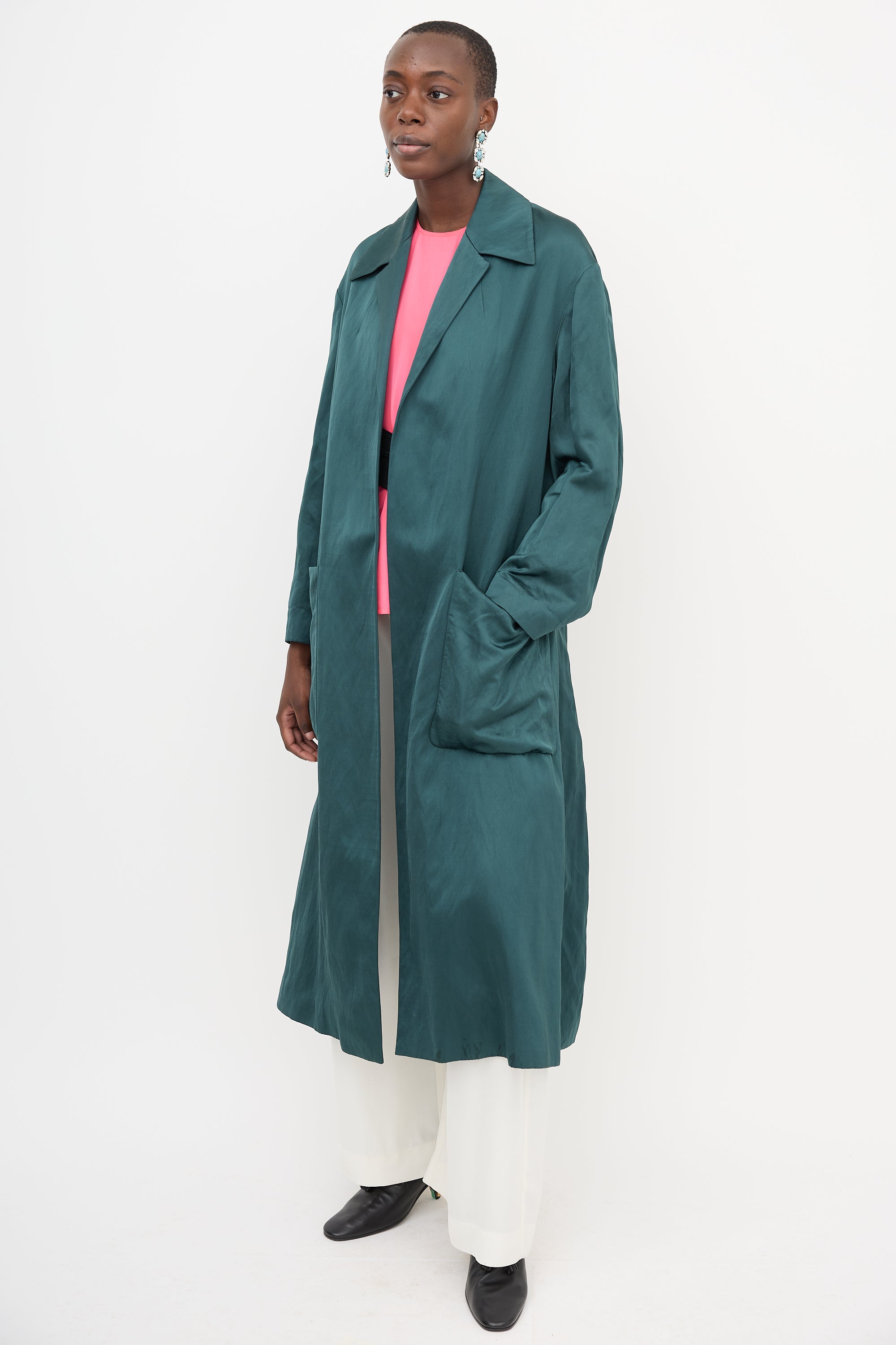 Dries Van Noten Satin Duster Coat