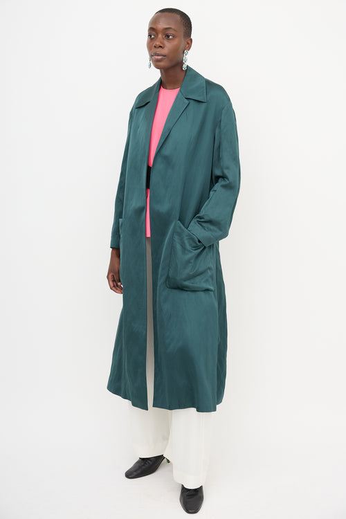 Dries Van Noten Satin Duster Coat