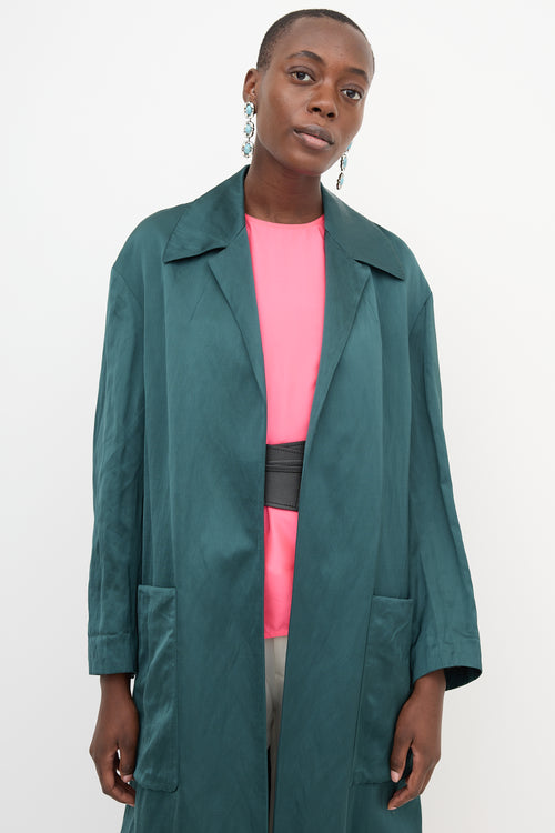 Dries Van Noten Satin Duster Coat