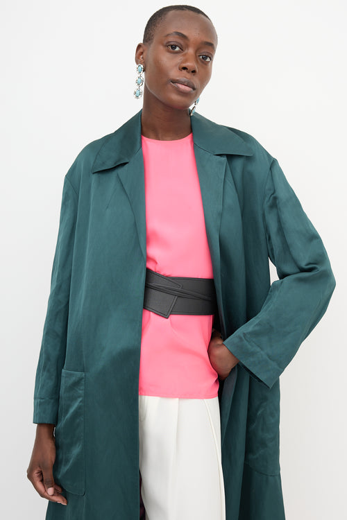 Dries Van Noten Satin Duster Coat