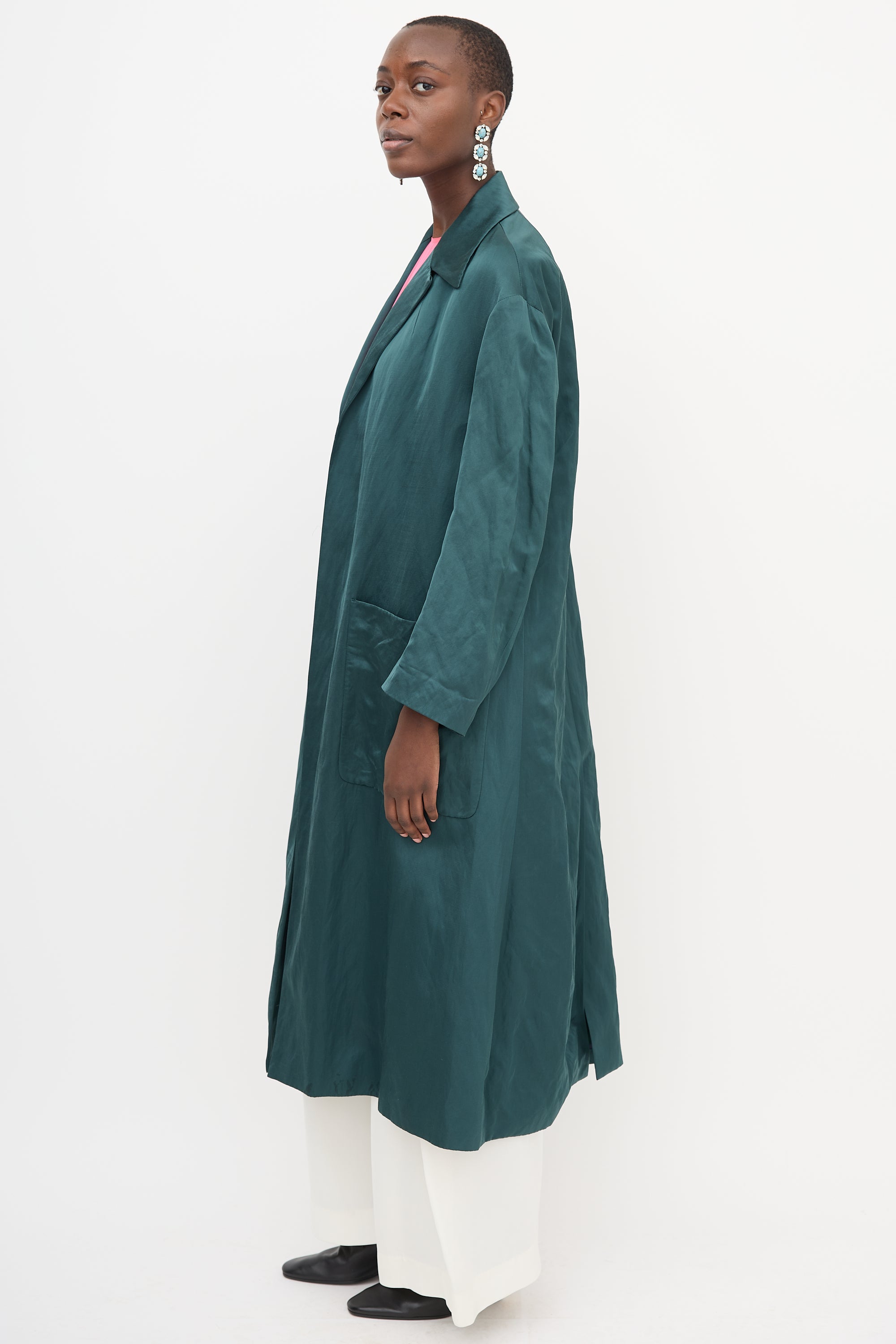 Dries Van Noten Satin Duster Coat