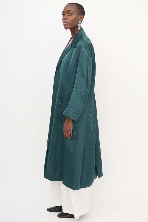 Dries Van Noten Satin Duster Coat
