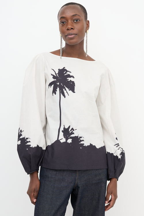 Dries Van Noten x Len Lye SS 2021 Palm Blouse