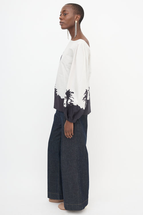 Dries Van Noten x Len Lye SS 2021 Palm Blouse