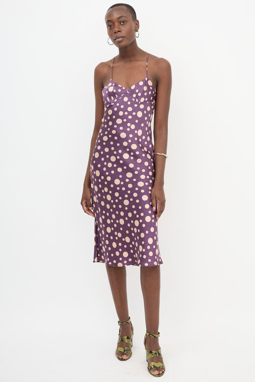 Dries Van Noten Silk Polka Dot Dress