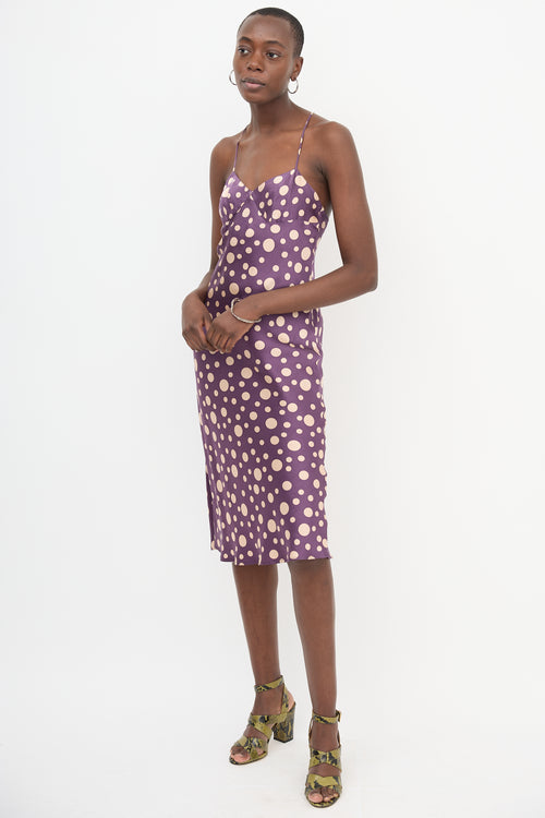 Dries Van Noten Silk Polka Dot Dress