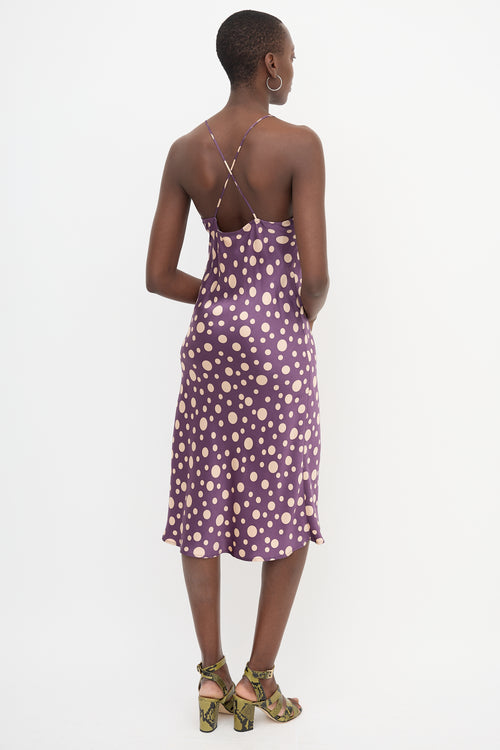 Dries Van Noten Silk Polka Dot Dress
