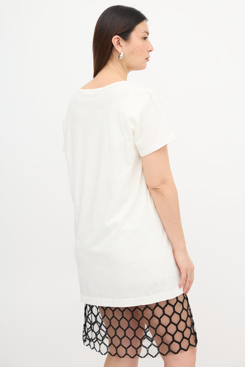 Dries Van Noten Tulle Hem T-Shirt Dress