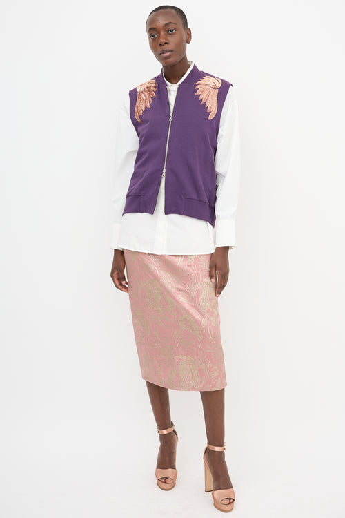 Dries Van Noten SS 2016 Sequin Wings Vest