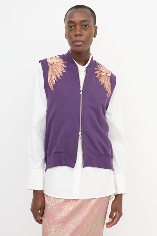 Dries Van Noten SS 2016 Sequin Wings Vest