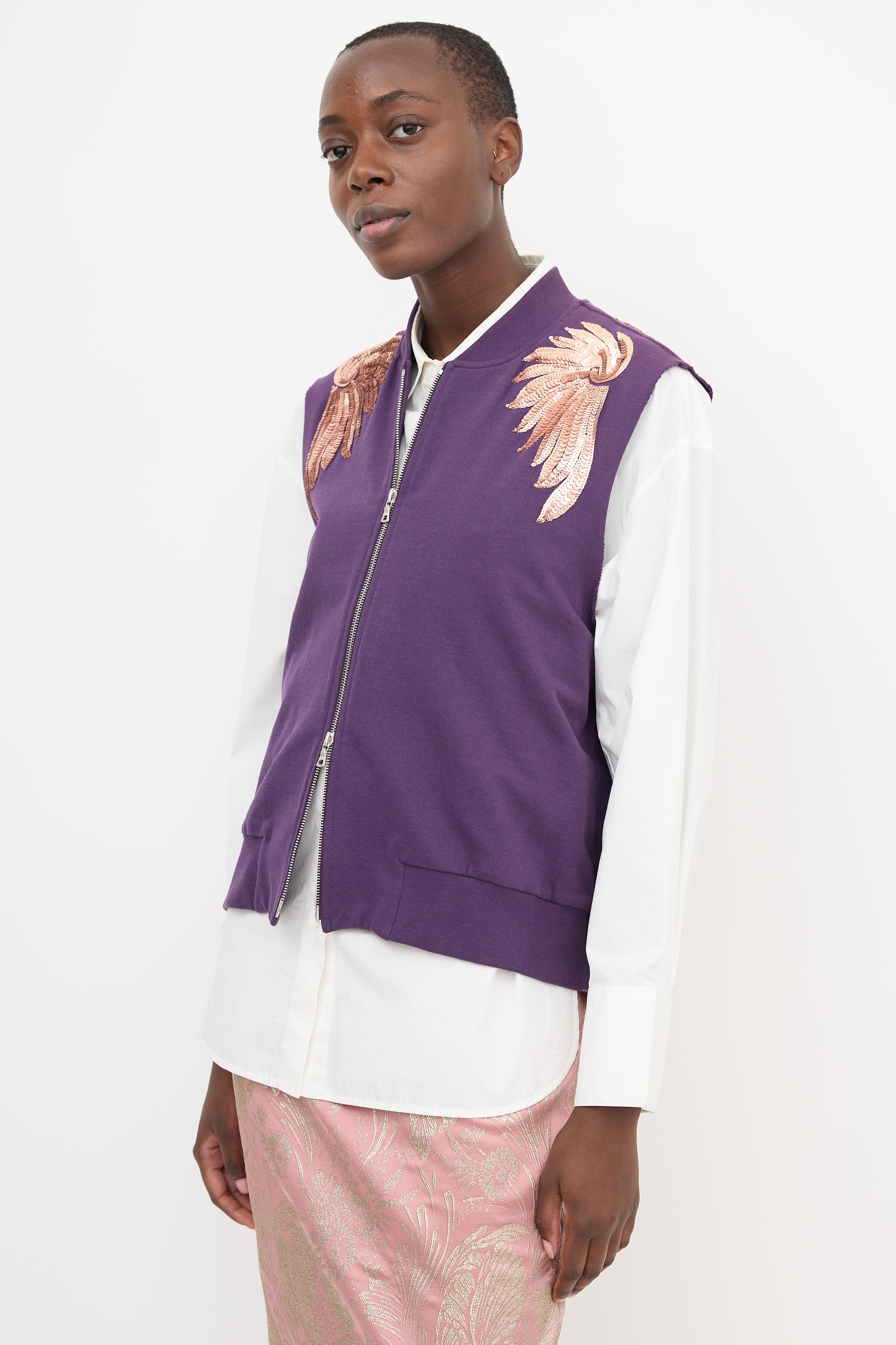 Dries Van Noten SS 2016 Sequin Wings Vest