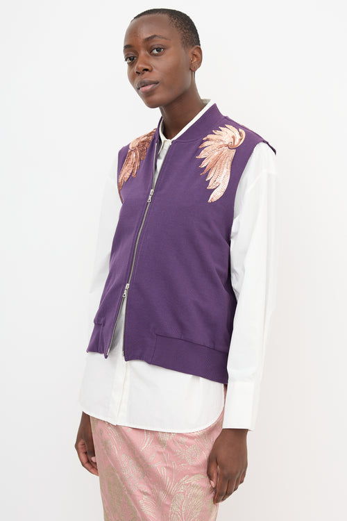 Dries Van Noten SS 2016 Sequin Wings Vest