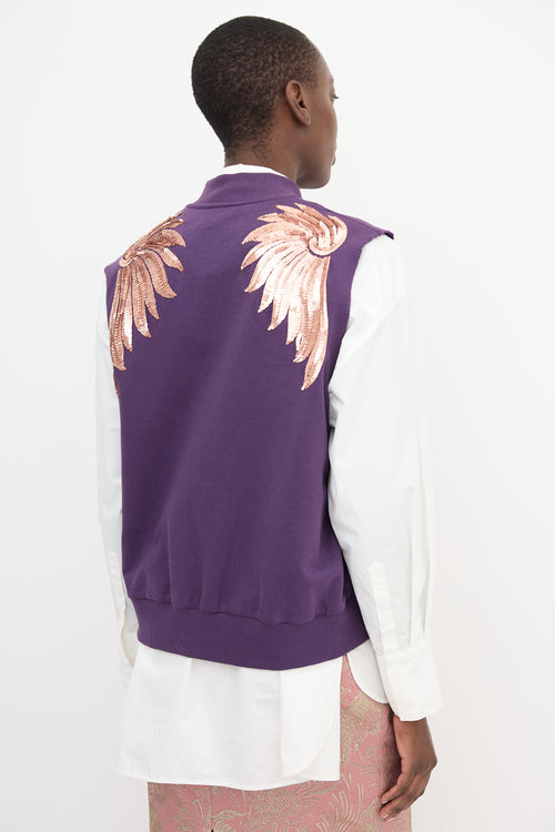 Dries Van Noten SS 2016 Sequin Wings Vest
