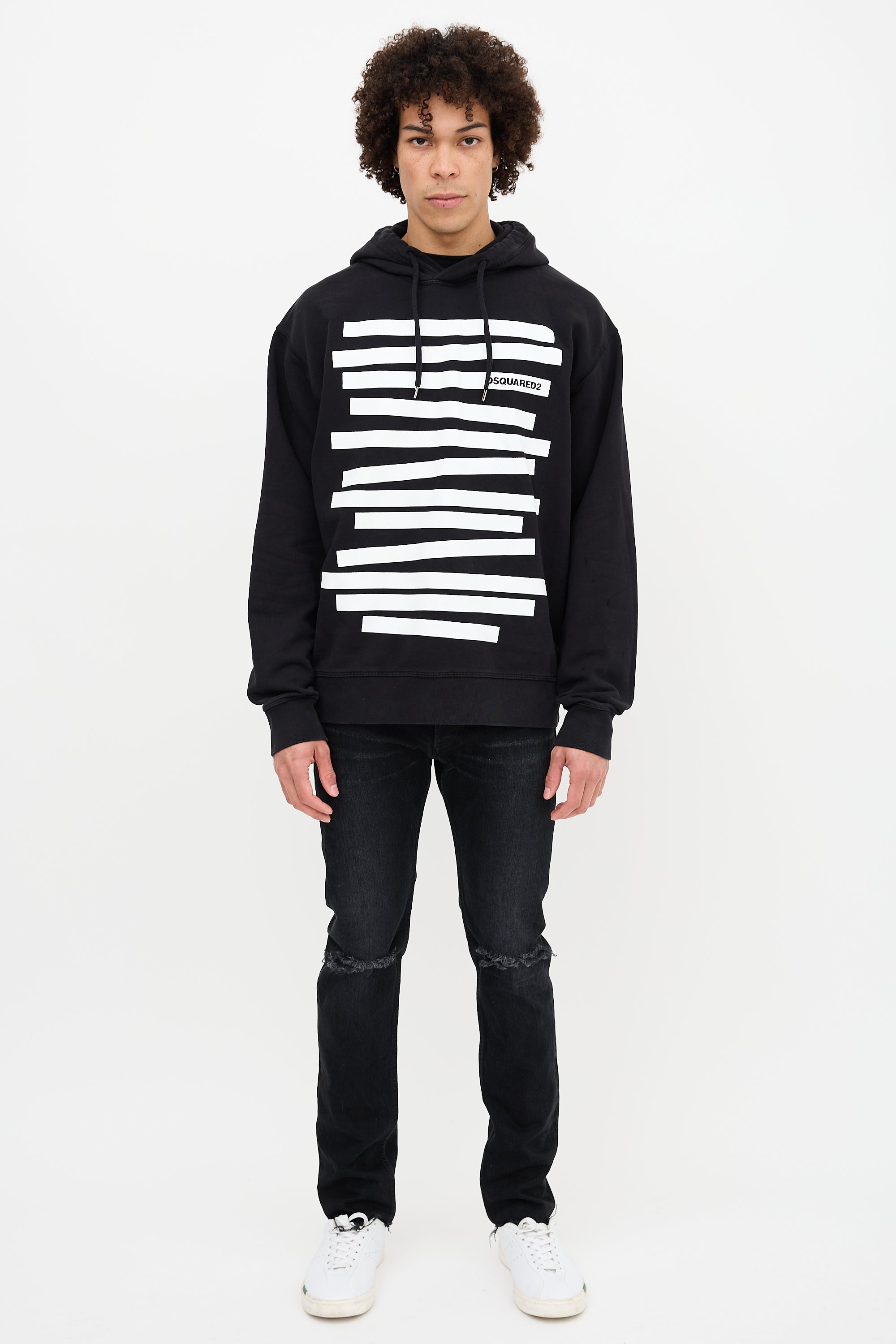 DSquared3 Graphic Logo Printed Hoodie