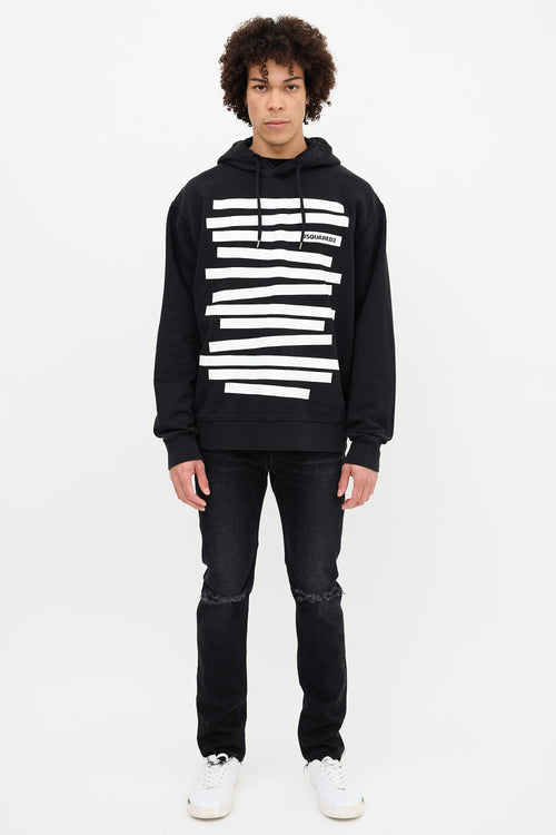 DSquared3 Graphic Logo Printed Hoodie