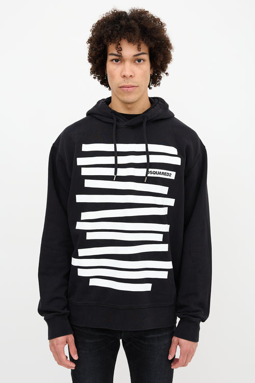 DSquared2 Graphic Logo Printed Hoodie