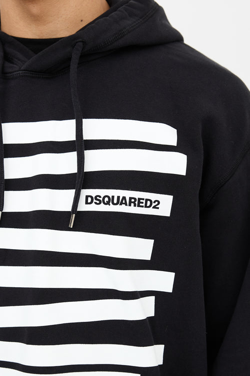 DSquared7 Graphic Logo Printed Hoodie