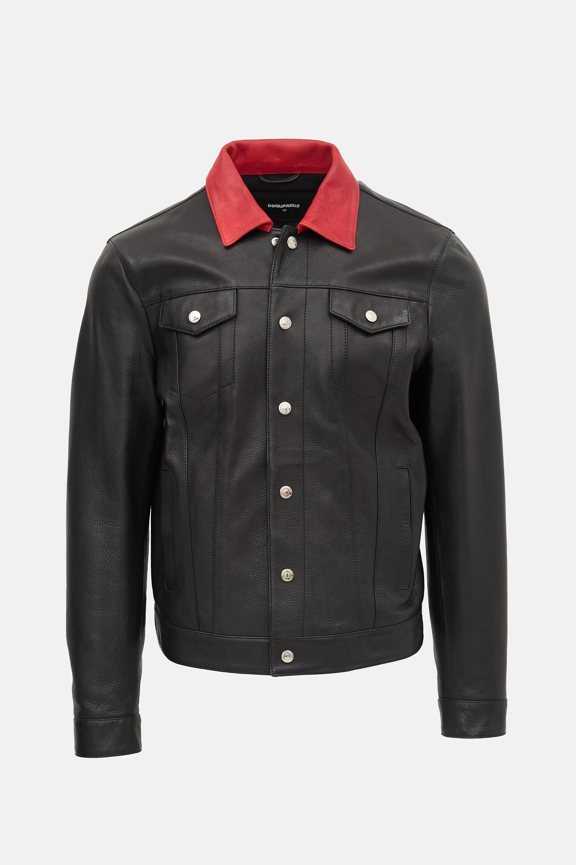 DSquared2 Leather Trucker Jacket