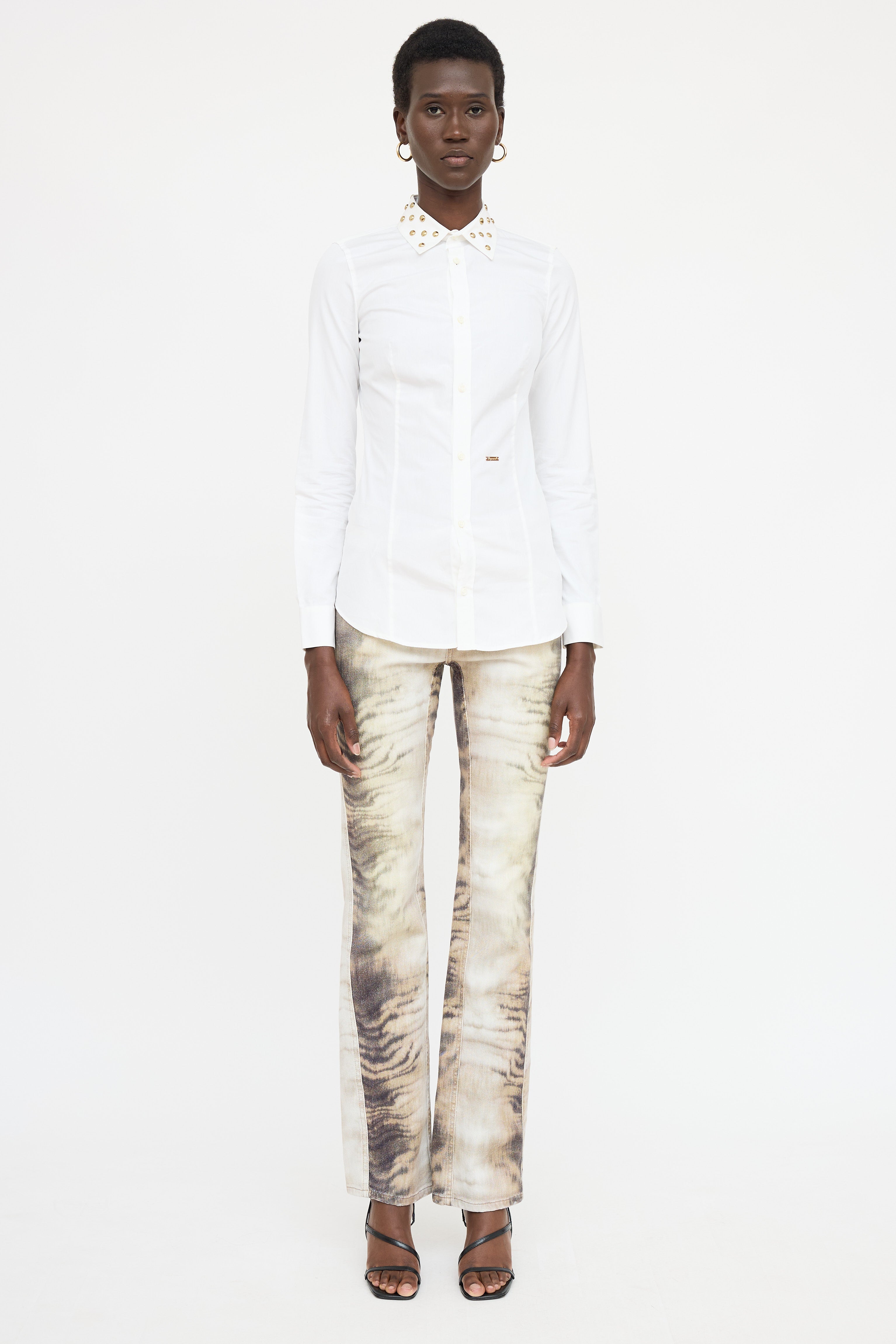 DSquared5 Studded Button Up Shirt
